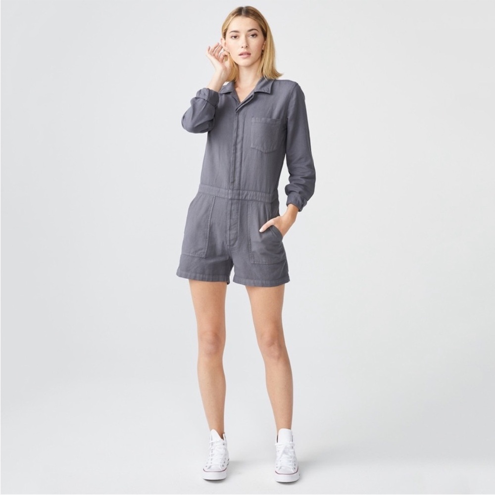 NWT Monrow Long Sleeve Short Romper Sz XS